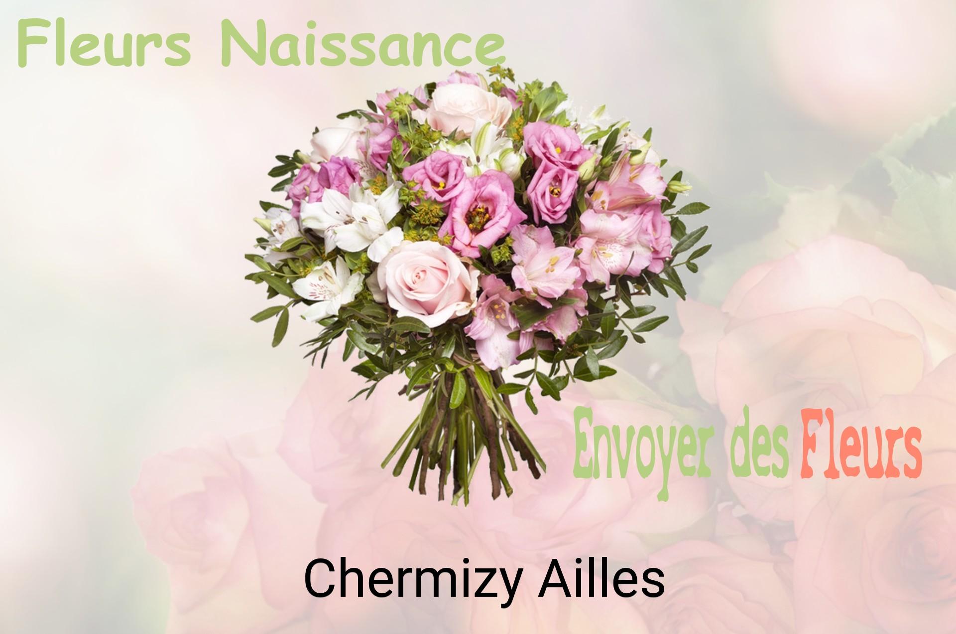 Bouquet de fleurs de naissance livré à Chermizy-Ailles